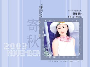 荷漾琴心(十二客花图冬之藏之二)